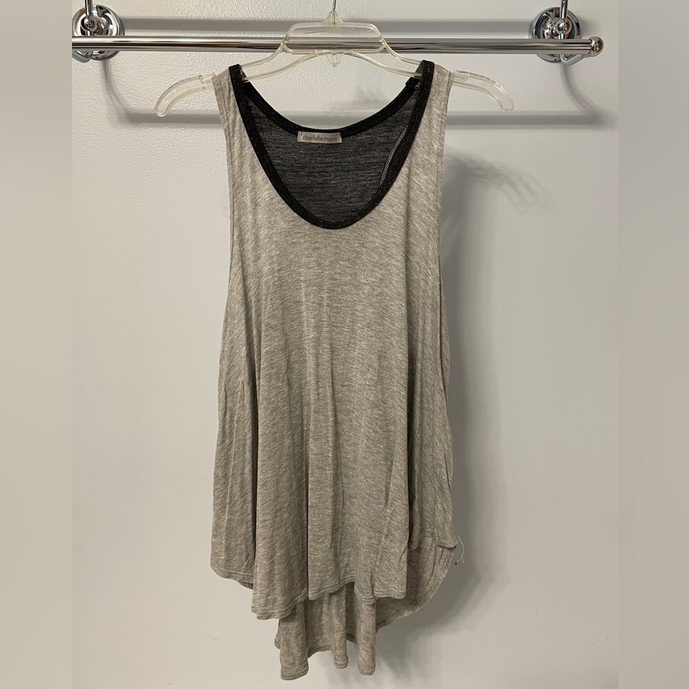 Charlotte Russe tank top. Gray